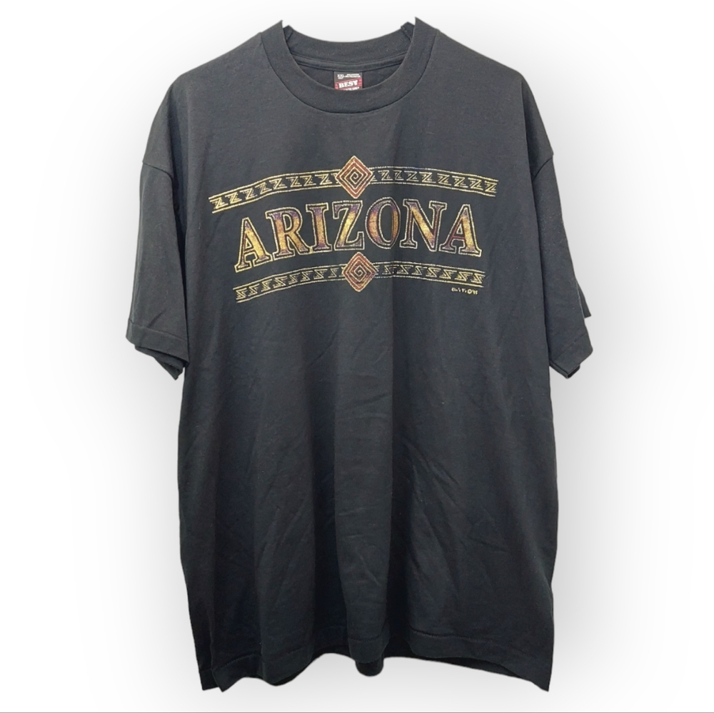 Arizona Tee Shirt Tunic Top Black Size XXL Adult Unisex Multicolored